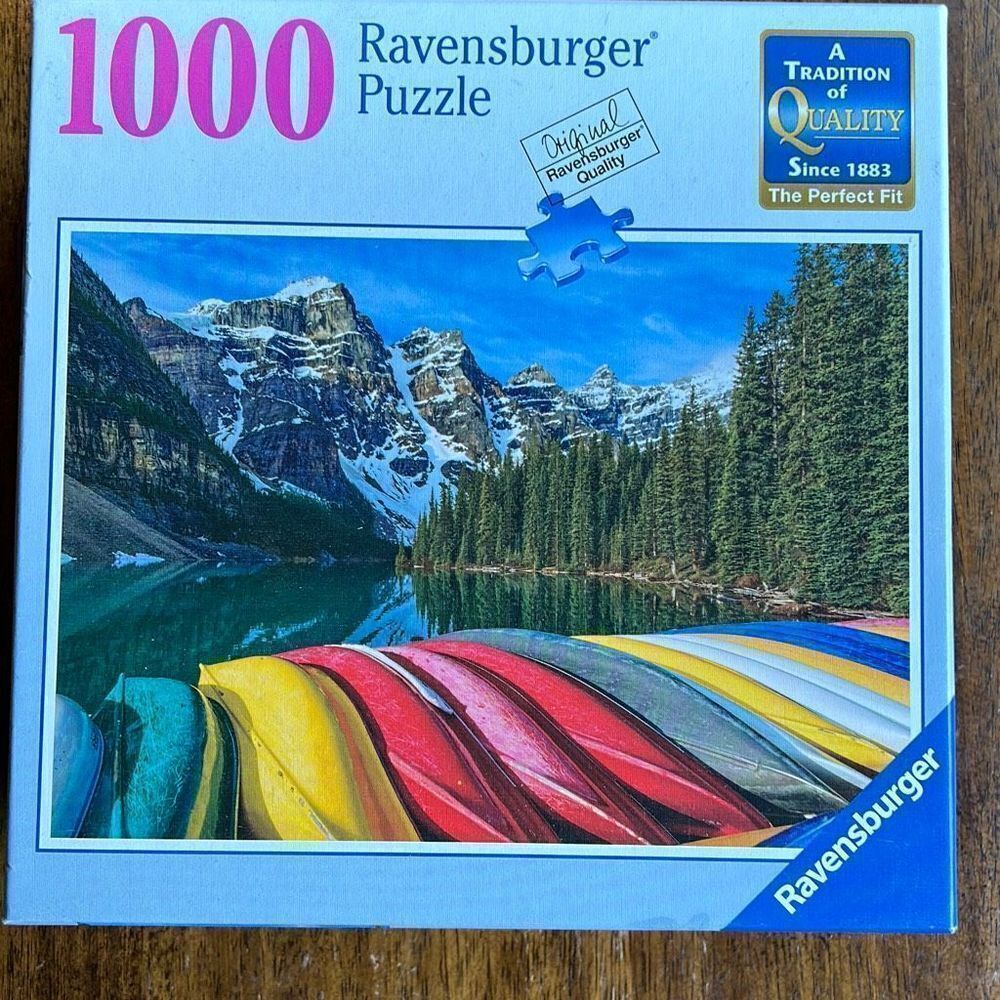 Ravensburger Mountain Canoes 1000 pc Puzzle No. 801695